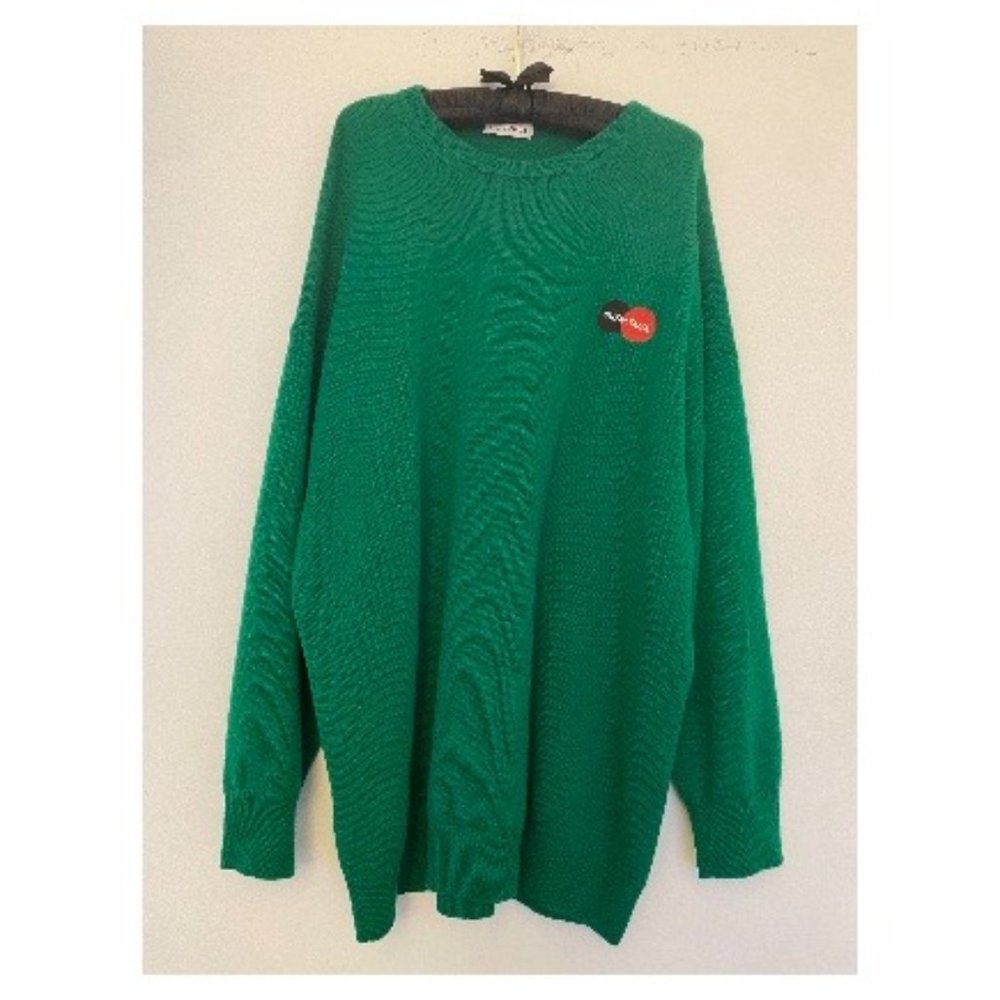 Green Balenciaga Sweater Size Large EUC